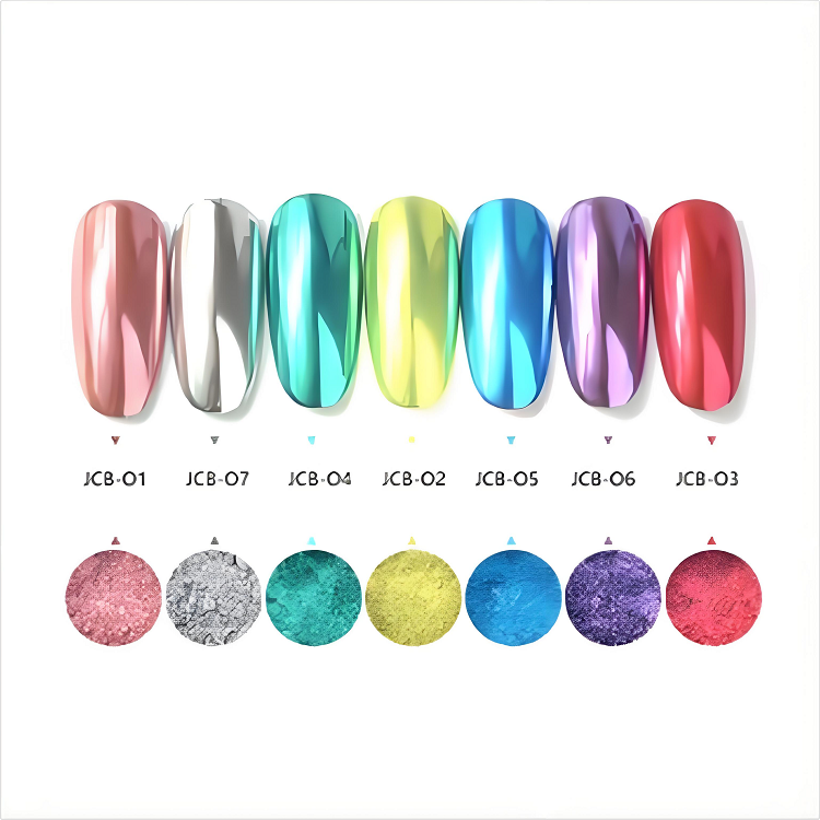 Super bright rose gold manicure mirror powder silver mirror flour super optical metal pure color pow
