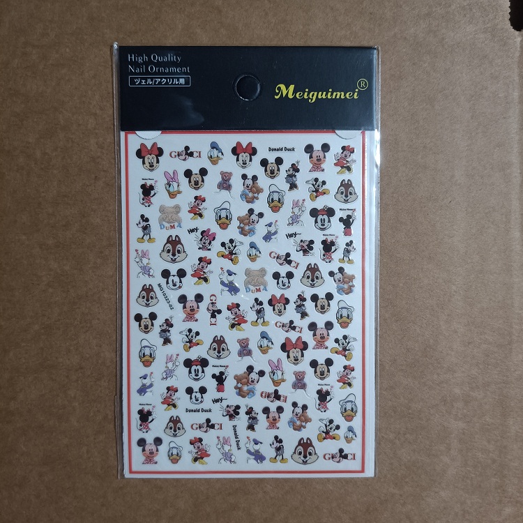 Mickey Duck Animal Nail Art Stickers