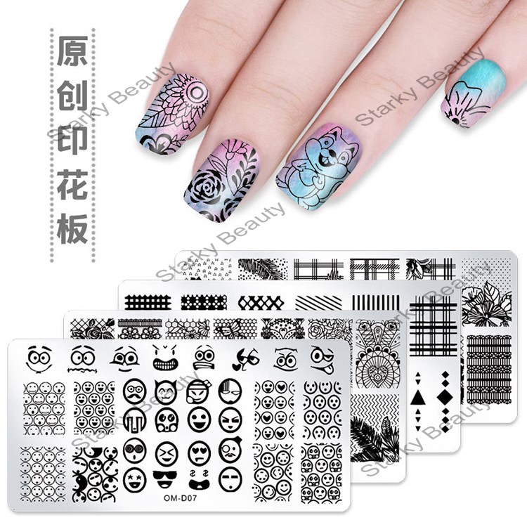 Newest popular 25designs nail art stamping plate