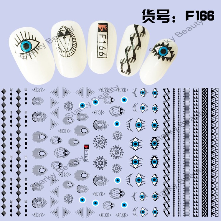 F series 3D self-adhesive really fashion nail art sticker