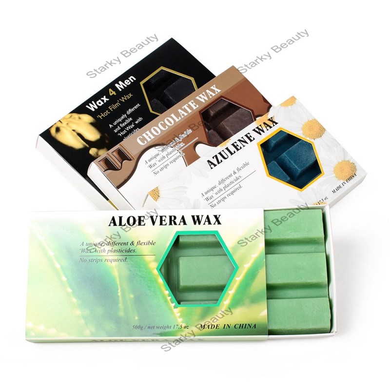 Paper Free Hair Removal Wax Cake Hot hard Wax Block Chamomile Hot Wax Men