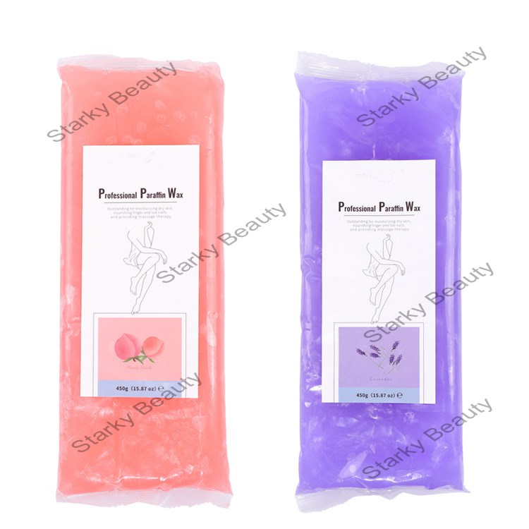 Hand and Foot Care Parnafin Beauty hard Wax Hand Mask Peach Lavender 450g