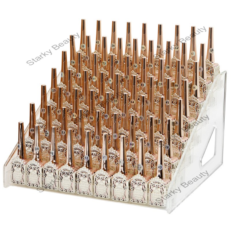 Nail Display Stand Clear Transparent Acrylic Nail Polish Salon Exhibition