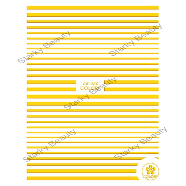Gold Silver Stripe Tape Line Designs 3D Nail Art Sticker