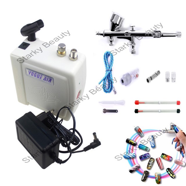 portable air compressor nail makeup kit