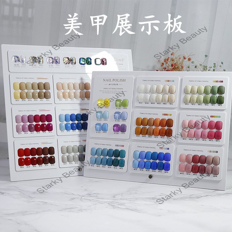 Display Board Nail Enhancement Color Board Display Book Print Nail Color Card