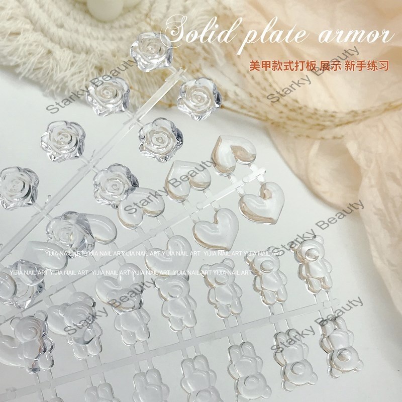 Flat base120pcs/bag color chart nail tip display
