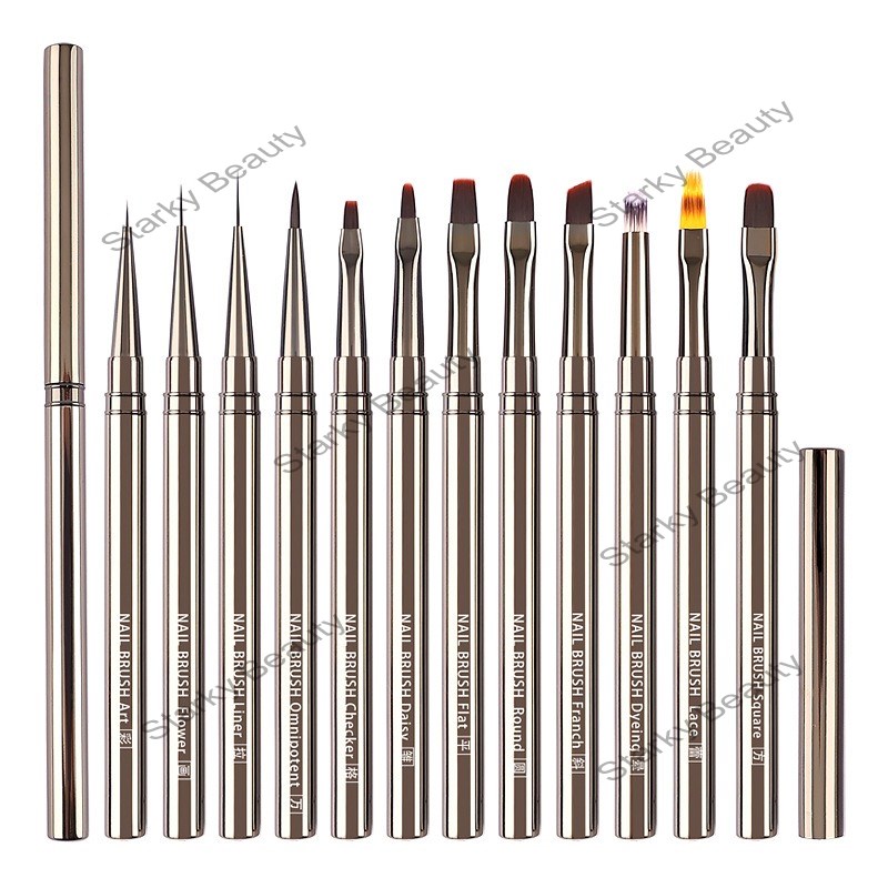 Metal Rod Nail Brush Wholesale Nail Drawing Pens
