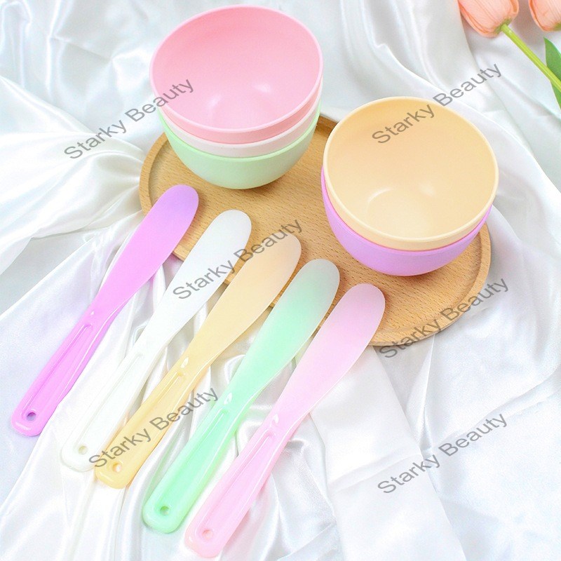 Silicone facial mask bowl plastic soft bowl facial mask stick beauty mask bowl