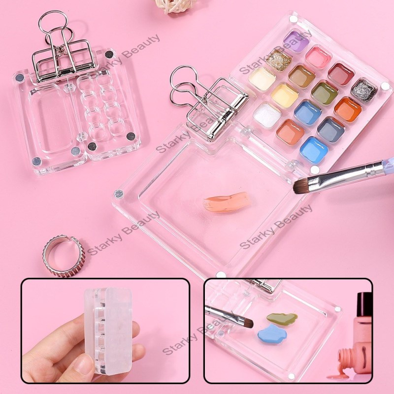 portable acrylic paint box painting set color palette small drawing board