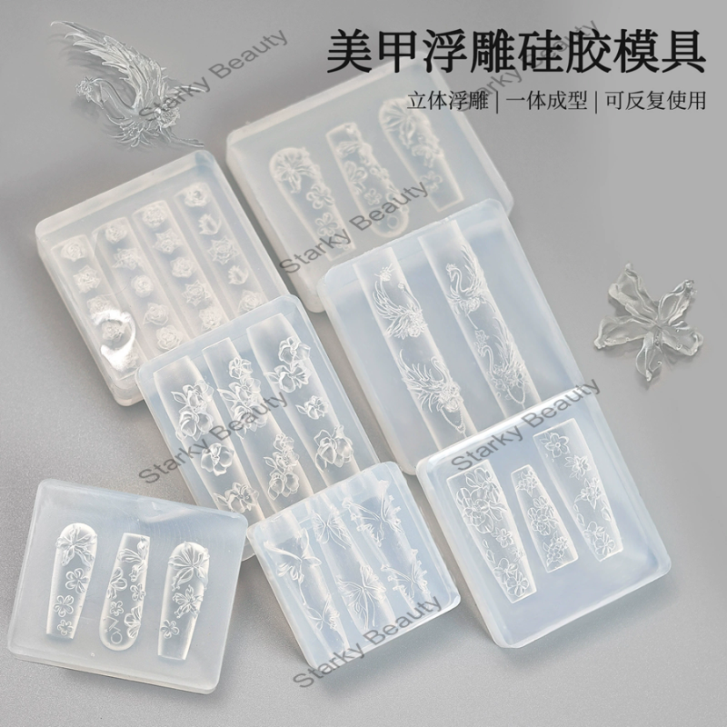 Nail Silicone Mould Bow Ribbon 3D Stereo Silicone Mould