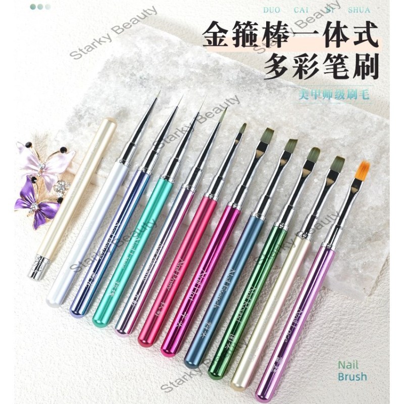2025 Nail Brush Pulling Round Head Phototherapy Paint Pen Practice brush
