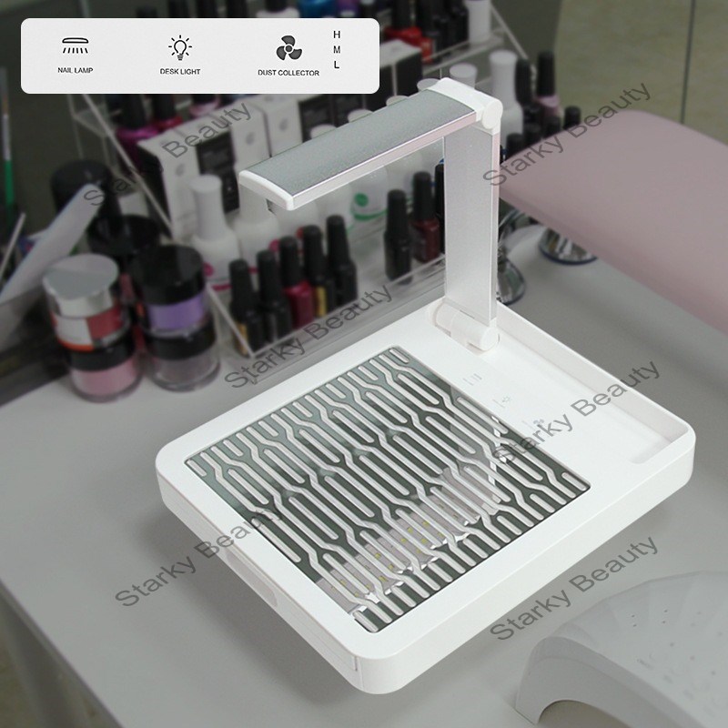 New nail art vacuum cleaner with light, multifunctional, powerful baking glue vacuum cleaner