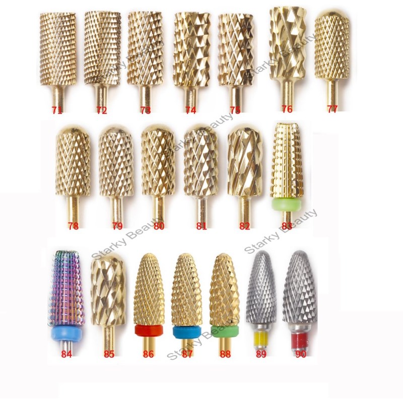 nail tungsten steel polishing head cylindrical round head gold tungsten steel polishing head