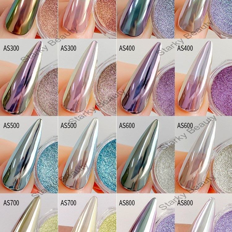 Aurora Powder Mirror Moonlight Magic Mirror Powder Nail Sparkling Magic Mirror Powder