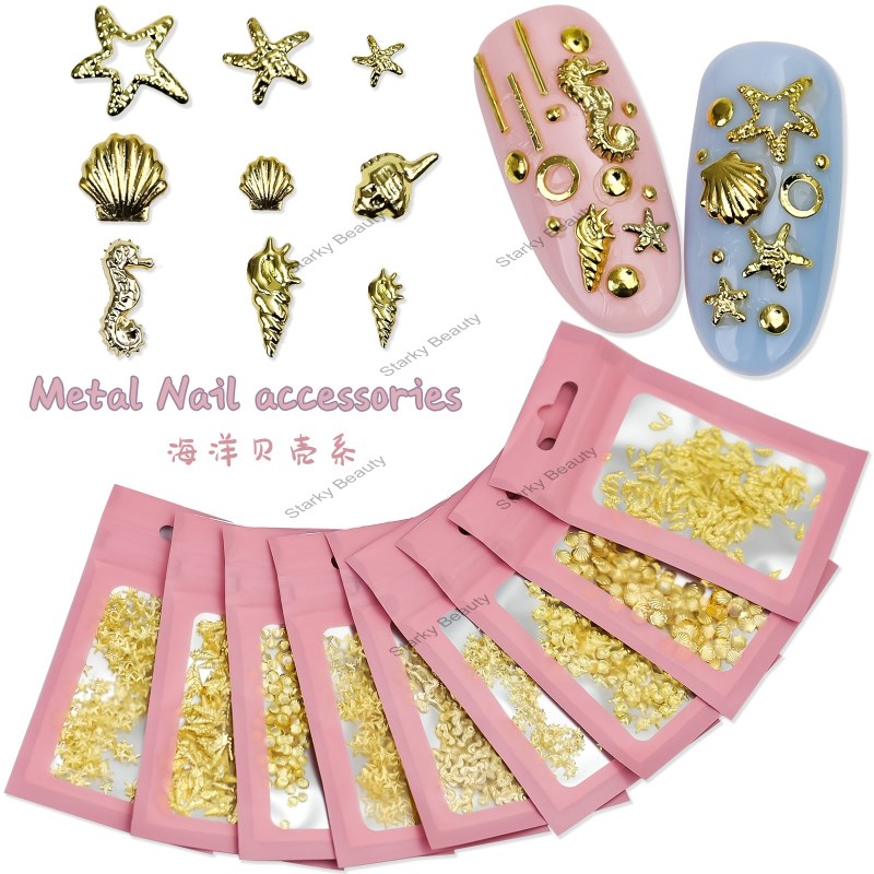 Hot Style 200pcs Gold Silver Metallic Flakes in bag