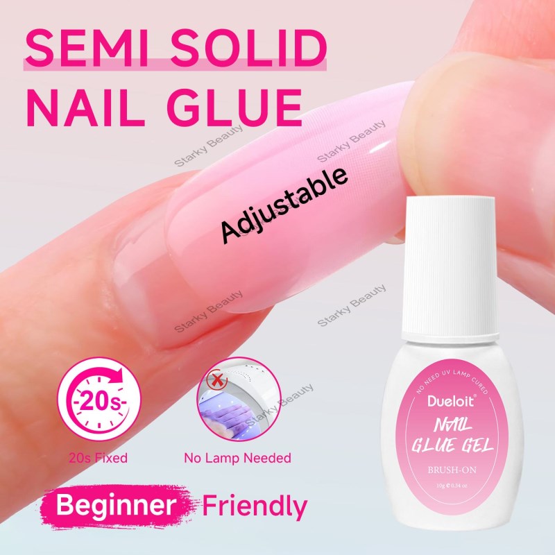 i Solid Clear Gel Nail Glue Remover Kit With Gentle Quick Remover No UV Light
