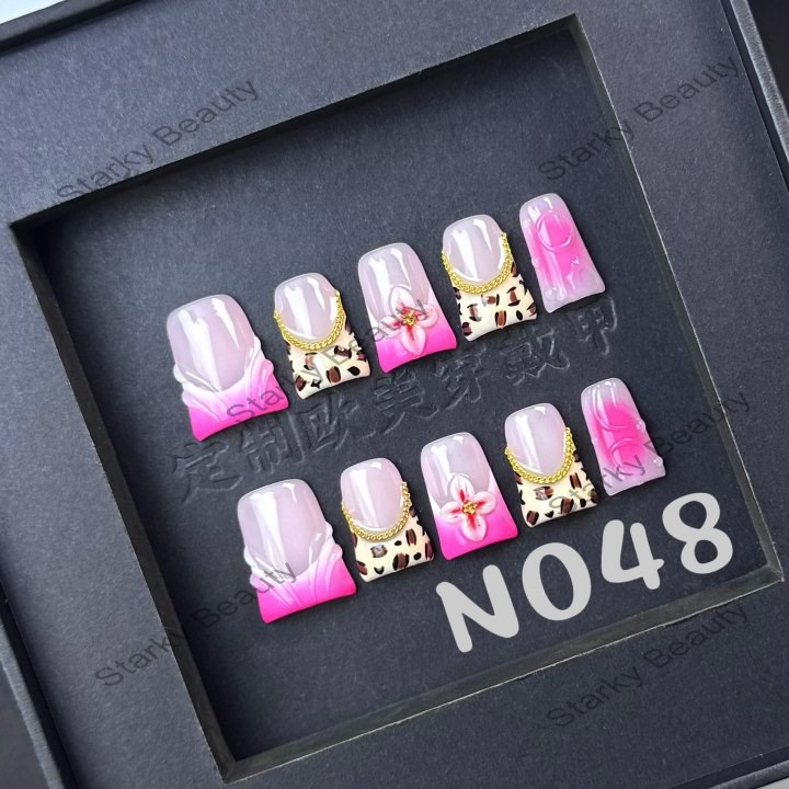 Artificial Nails Wholesale 10pcs Full Luxury Handmade Press on Nails Art Supplier