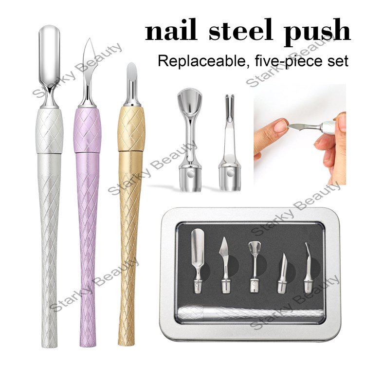 Nail Care Tools High Quality Stainless Steel Pushing Set