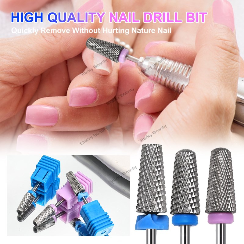 Nail Polishing Head Cross Teeth Five in One Tungsten Steel Alloy Nail Polishing Head