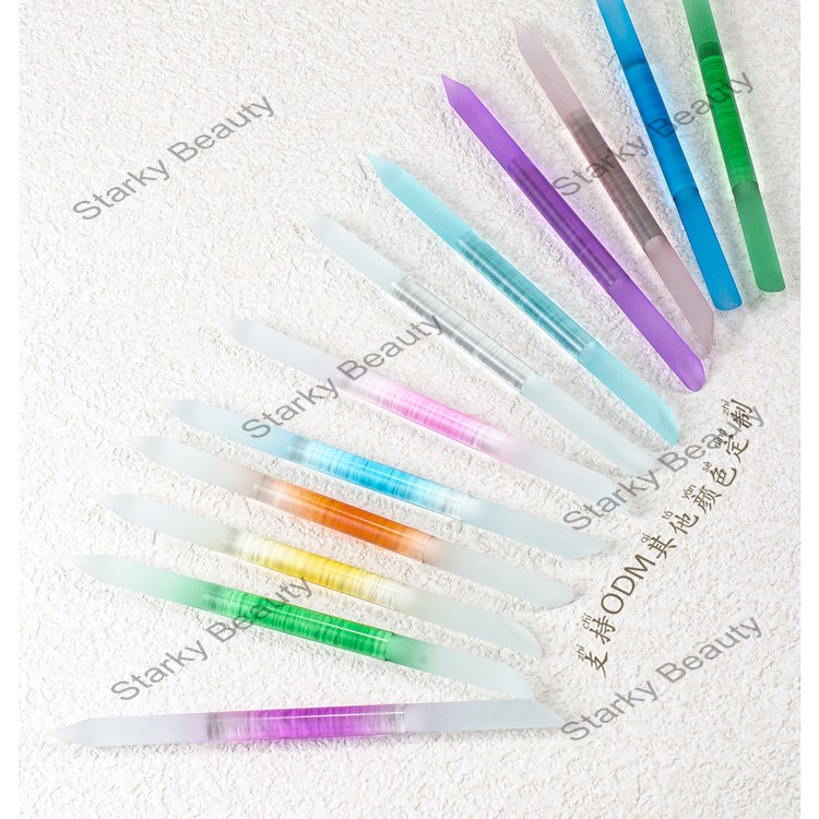 Nail double-headed peeling dead skin cleaning and grinding frosted glass file