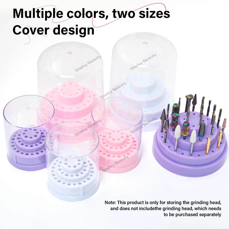Nail Tool Polishing Head Storage Box 48 Hole Box Small Display Stand Nail Tool Storage Box