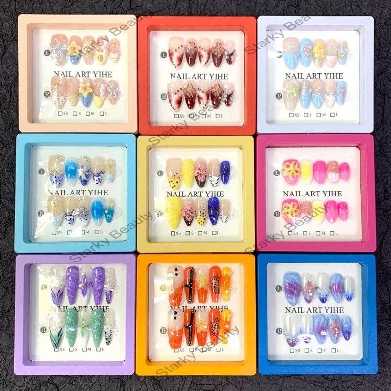 Nail Storage Box Wearing Tips Nail Display Nail Dust Storage Packaging Box