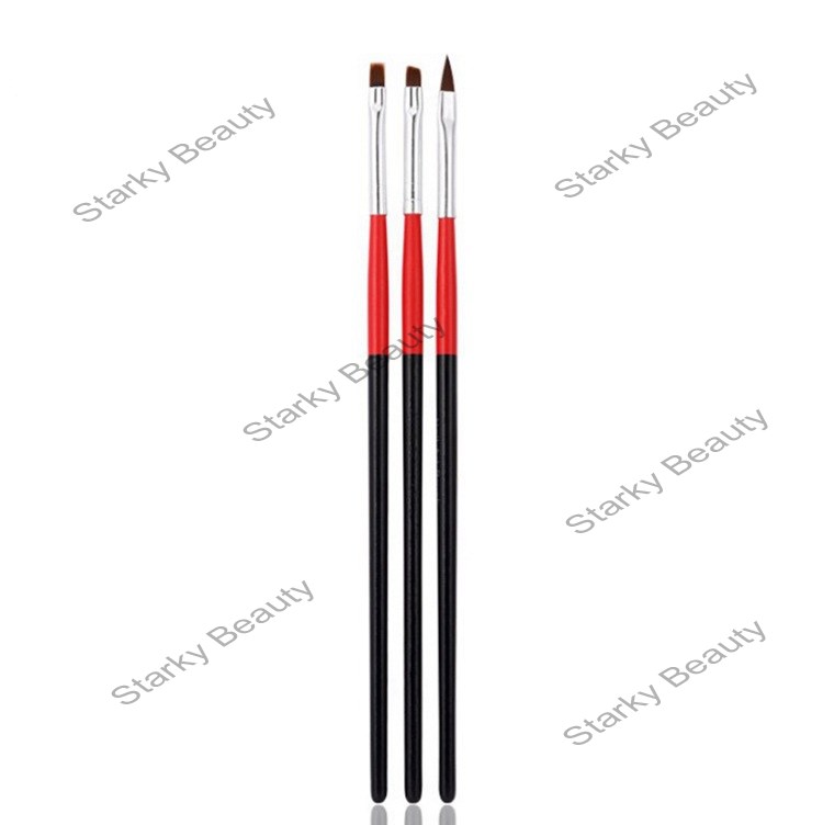 3PCS NAIL PAINTING GEL BRUSH SET