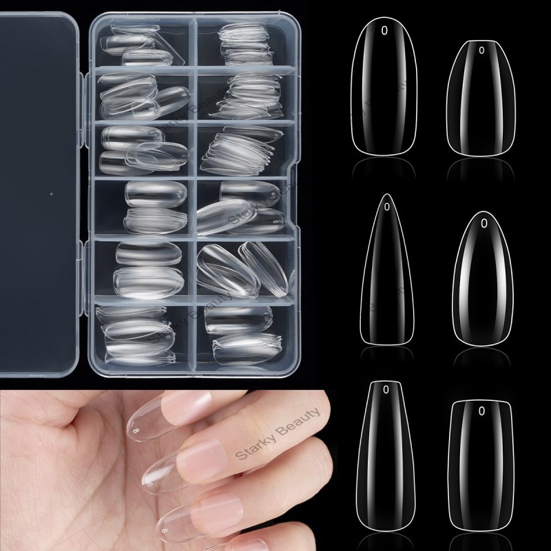 European and American specific nail art transparent and traceless fake nail box