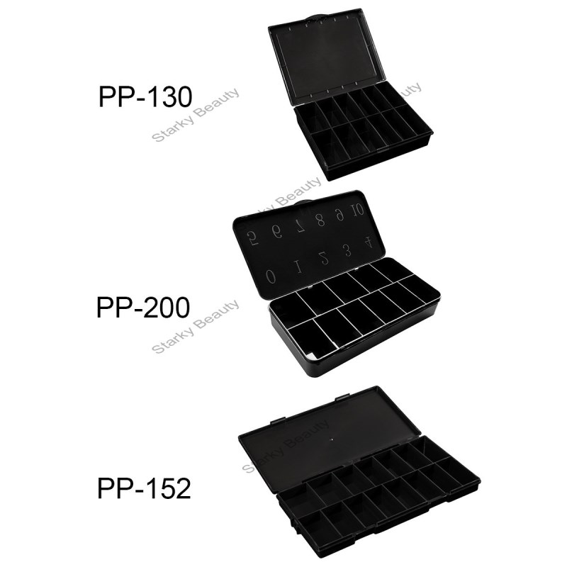 Black Transparent Nail Digital Large Capacity Nail Piece Jewelry Packaging Box