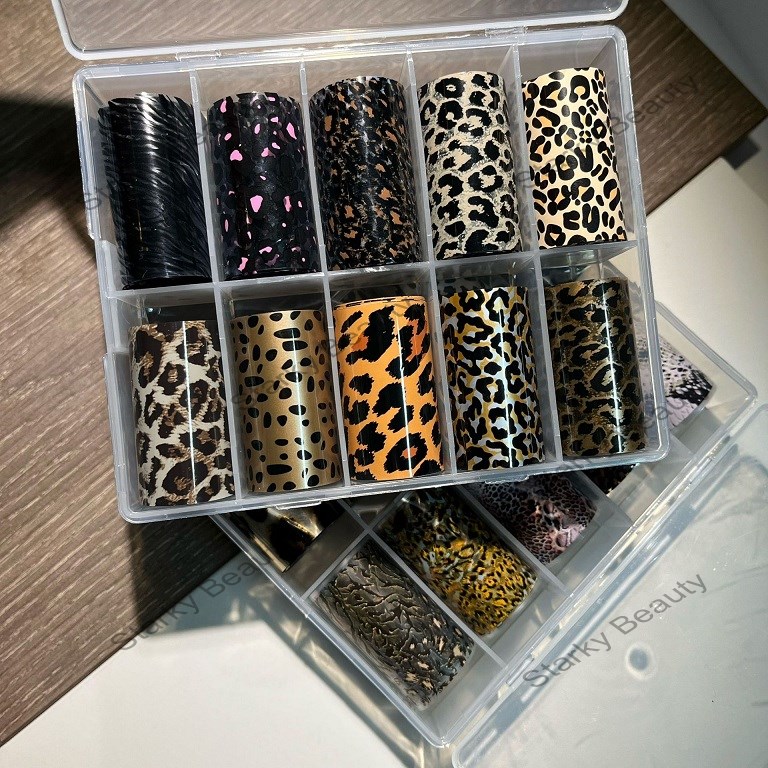 Leopard Pattern Transfer Paper Transparent Zebra Pattern Amber Transfer Paper Sticker