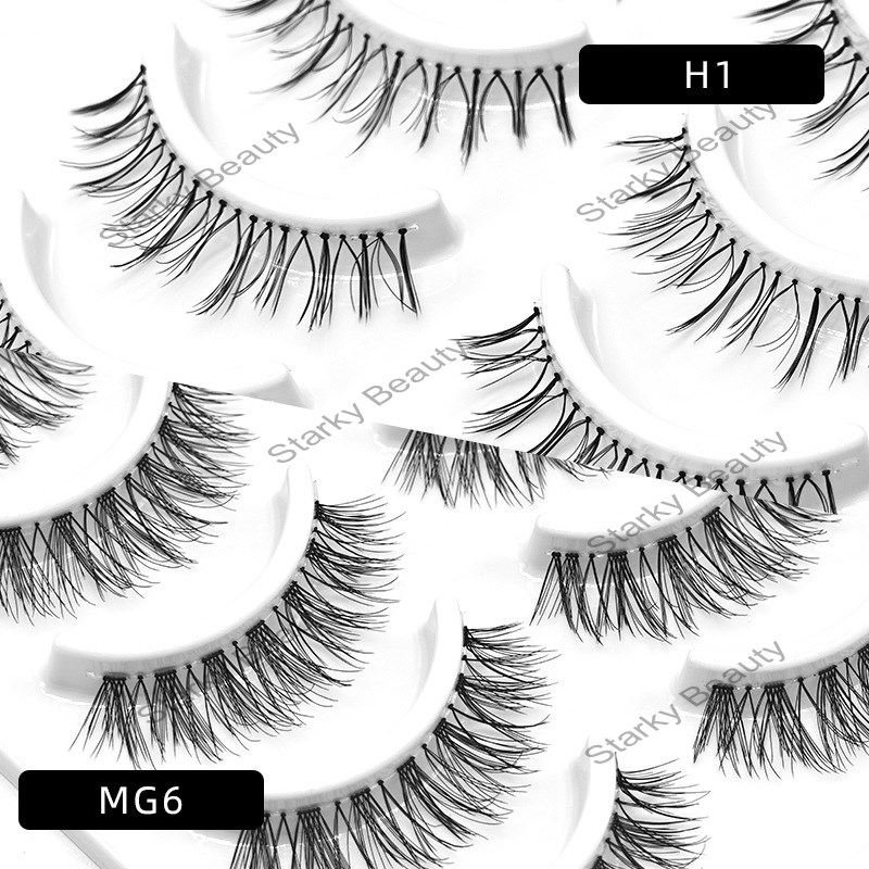 False Eyelash Grinding Point Hand Pinch Curling Transparent Fishing Line Stem Eyelash