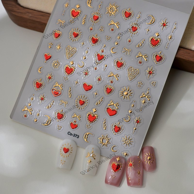 hot stamping nail stickers, lover