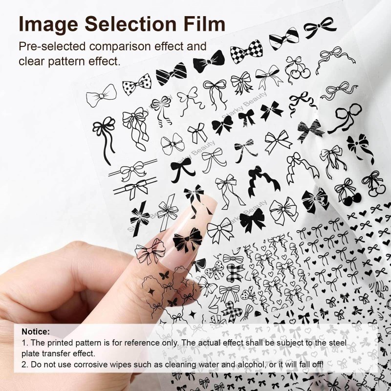 Nail Printing Steel Plate Grid Pattern French Line Printing Steel Plate Nail Decoration Nail Tool