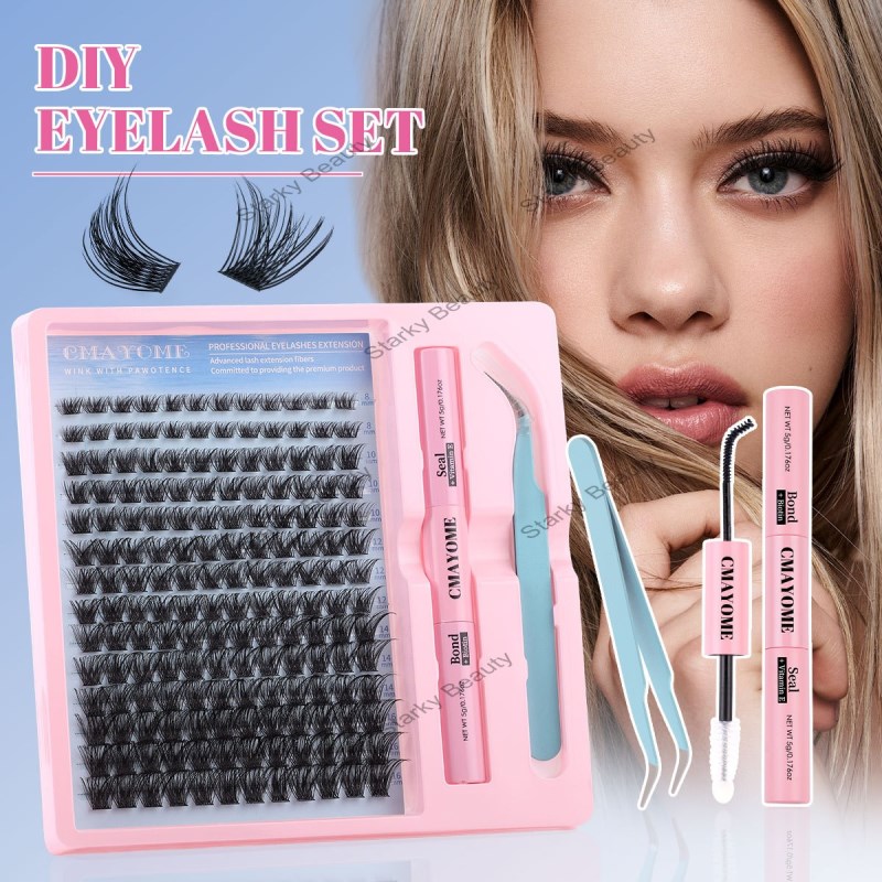 DIY Single Cluster Hair False Eyelash Natural Thickening Mixed Mixing Segmented 8-16mm Eyelash