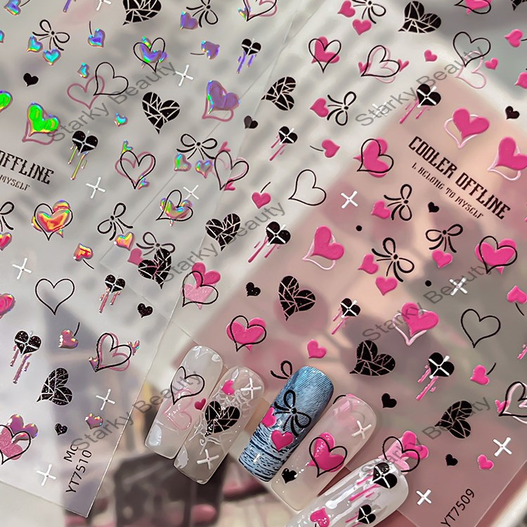 3D Nail Stickers Love Butterfly Stickers Nail Stickers Accessories