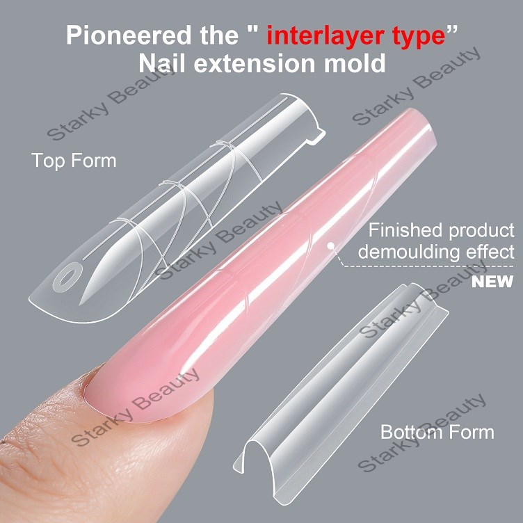 Nail Sandwich Mask Rapid Extension Sandwich Model Paperless Tray Acrylic Gel Construction Mold