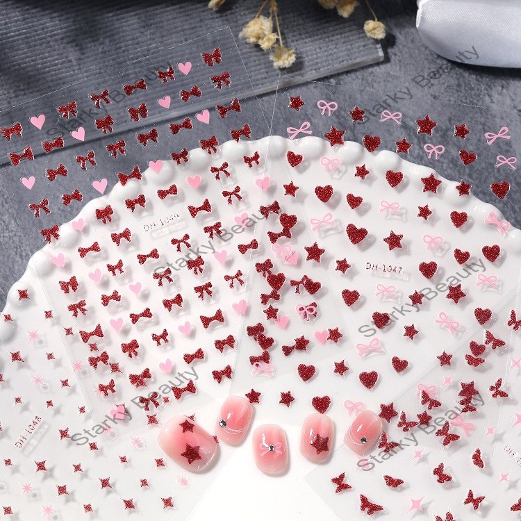 2026 Sexy Red Lips Red Love Rose Laser Valentine