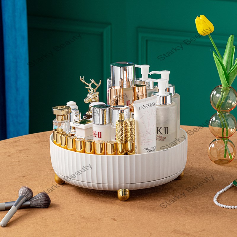 Kitchen Rotating Storage Rack Light  Desktop Circular Multi functional Rotating Storage Dish