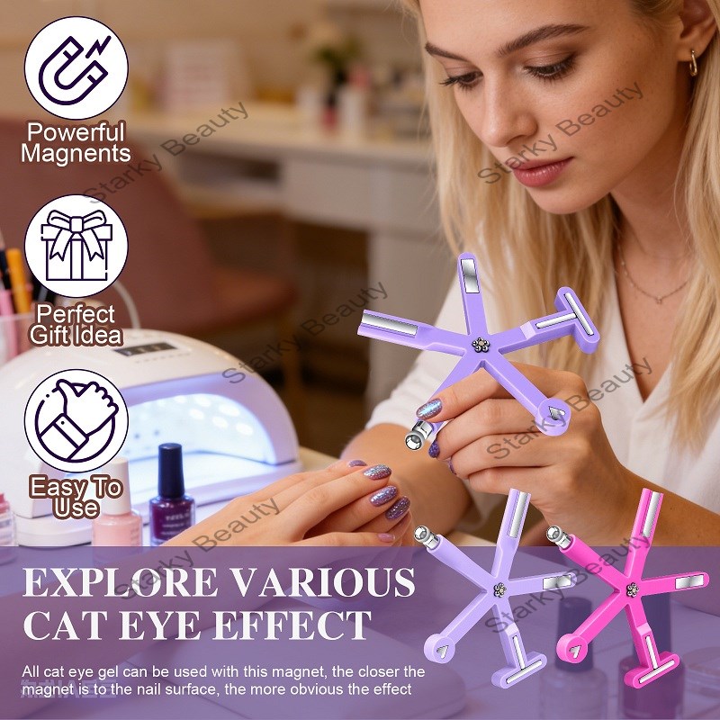 Nails Art Multifunction 8-in-1 Magnet Stick Powerful Cat