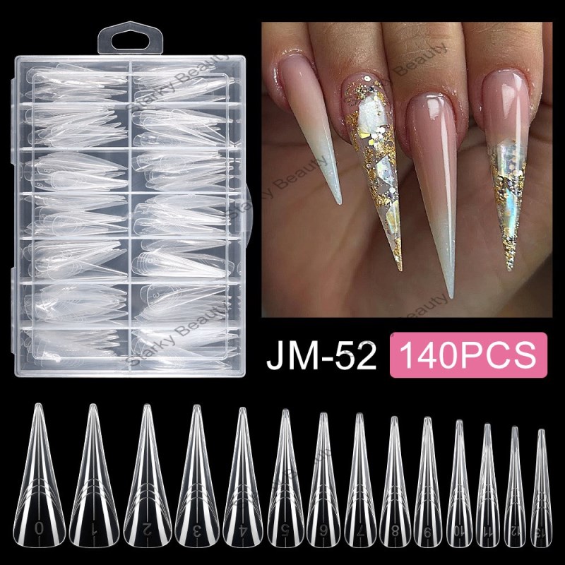 nail art extension nail piece crystal nail model paper free holder for repeated use, quick extension