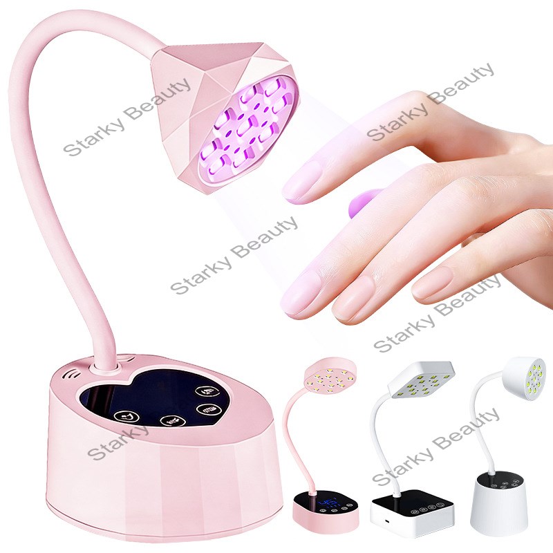 Touch screen intelligent induction desktop nail lamp with 360 degree adjustable UV curing
