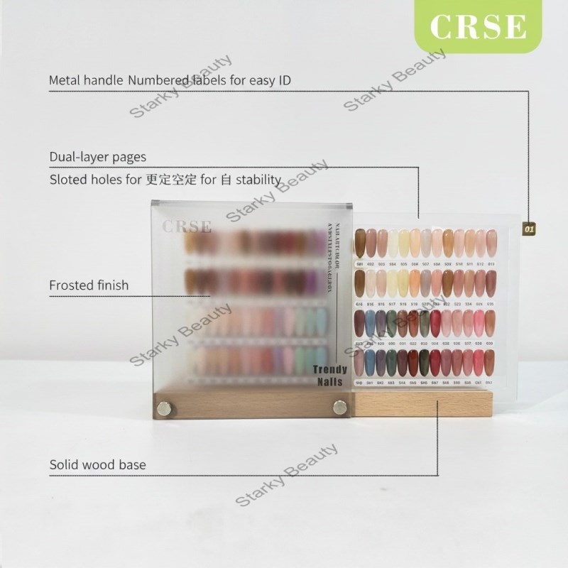 Pull nail polish adhesive color display storage box acrylic case