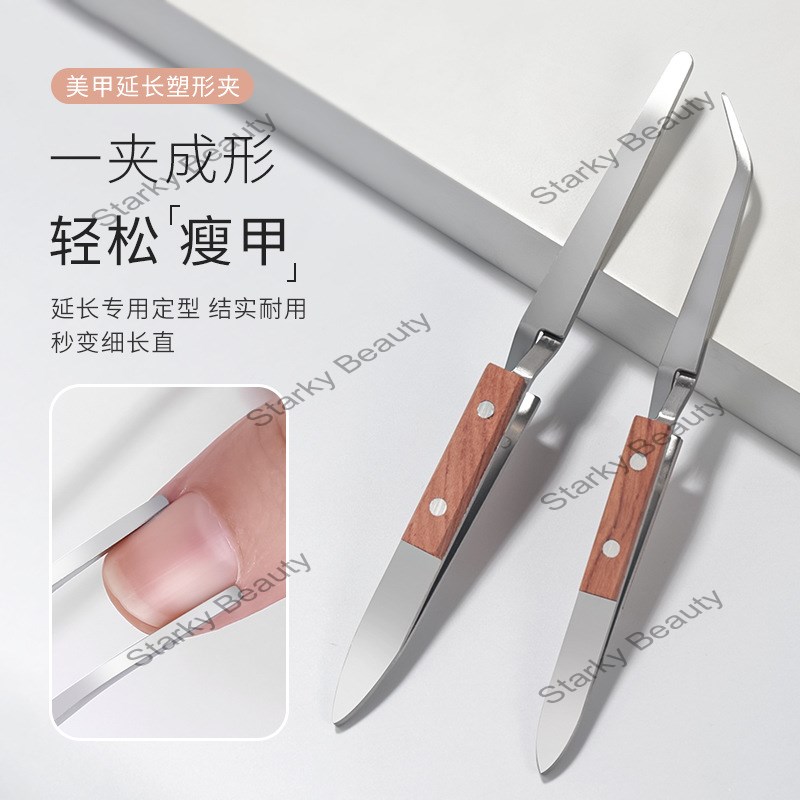 stainless steel shaping clip, multifunctional crystal nail straight head clip