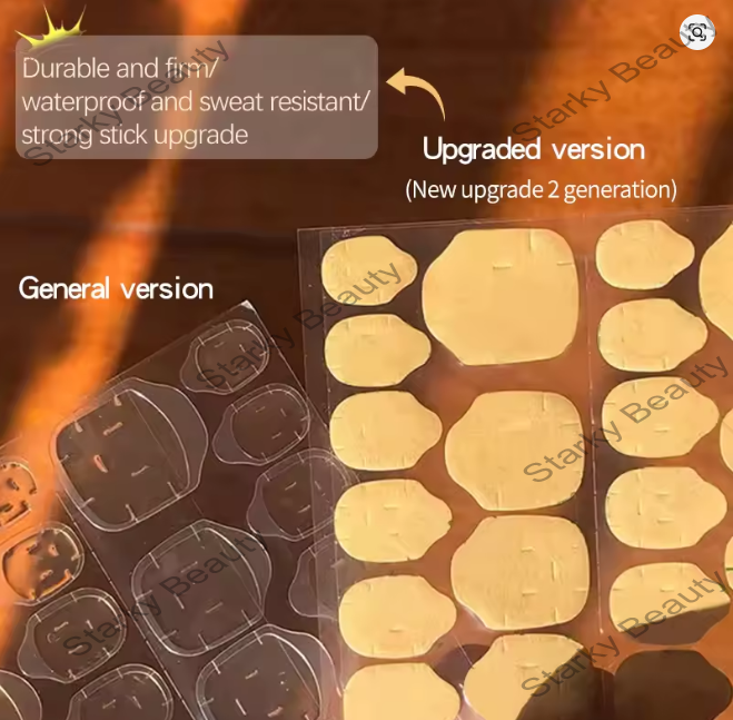 upgraded Jelly adhesive high viscosity fake nail double-sided wearable nail patch adhesive