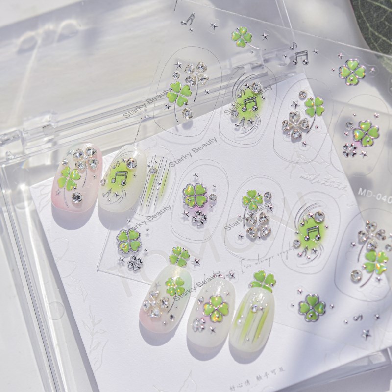 New Nail Diamond Jewelry with Spliced Diamond Edge and Circular Tulip Nail Diamond Jewelry