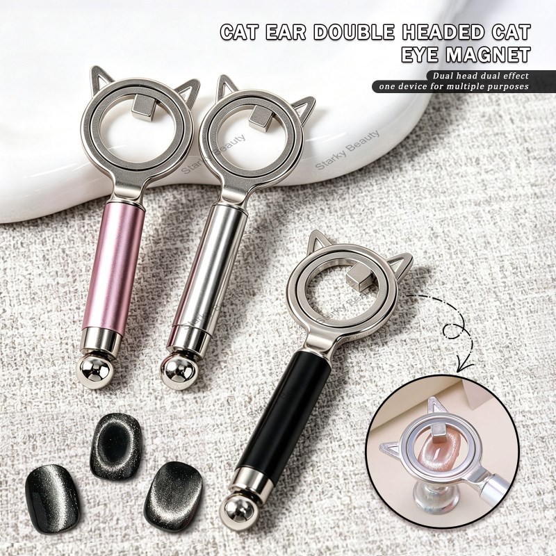 nail art magnet 3-second suction hollow cat