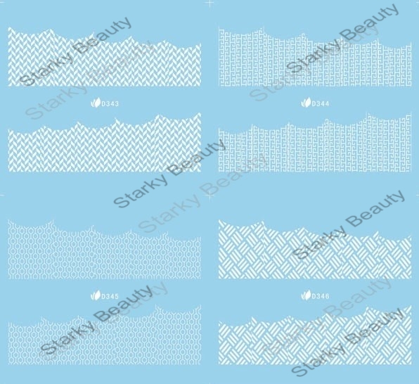 D series lace water sticker