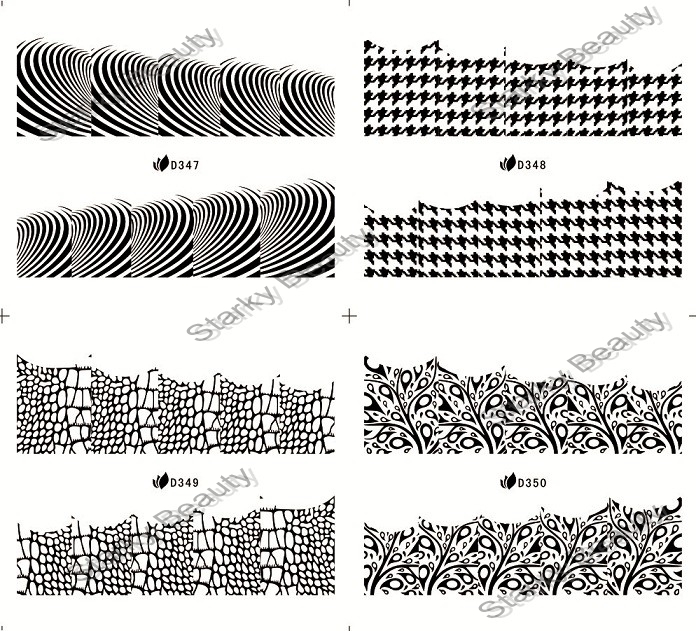 D series lace water sticker