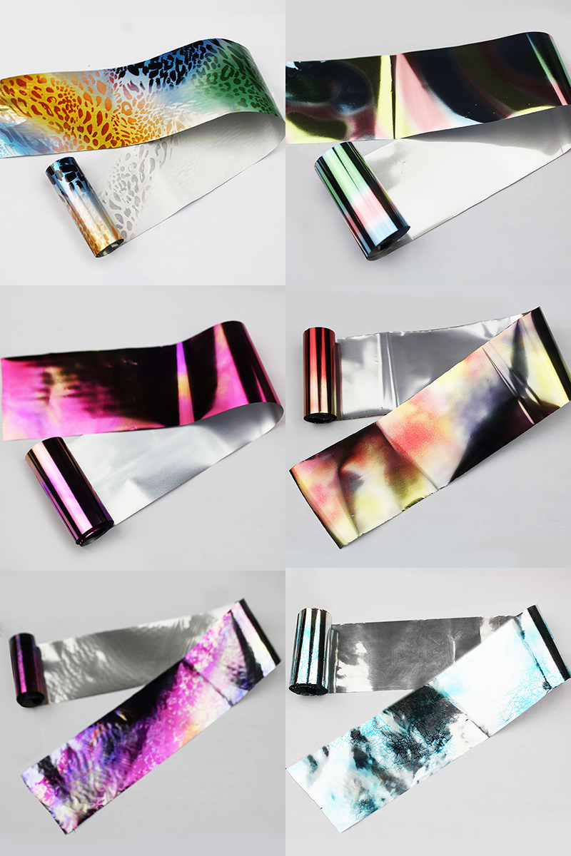 2021 new color nail transfer foil set